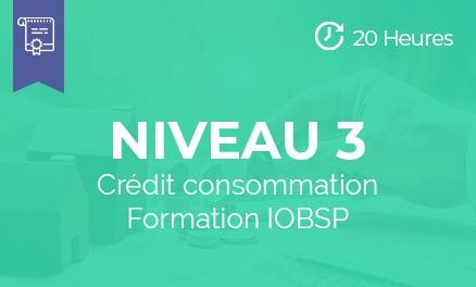 niveau 3 formation iobsp credit consommation