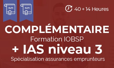 Pack formation IOBSP complémentaire 40 heures + IAS niveau 3 spéciale assurance emprunteur